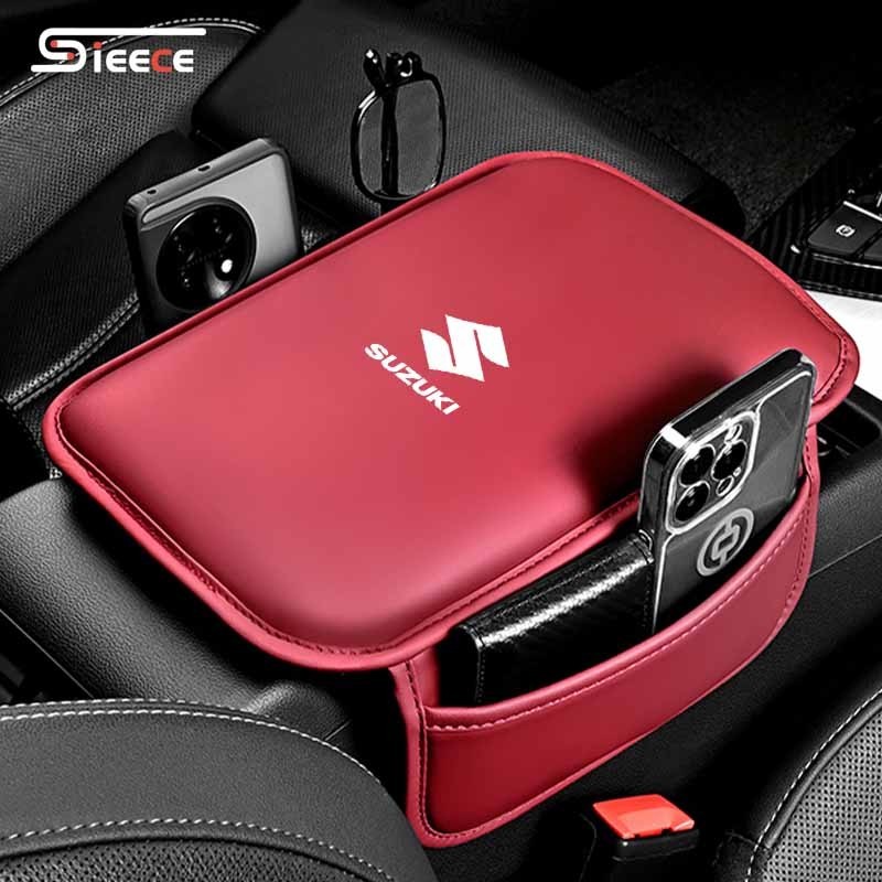 Sieece Da Đệm Bệ Tỳ Tay Ô Tô Phụ Kiện Xe Hơi Cho Suzuki XL7 Swift Celerio Vitara Carry
