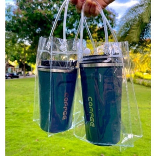 Túi Đựng Bình Giữ Nhiệt, Ly Giữ Nhiệt/ Túi có Quai Xách Mang Đi Bình Giữ Nhiệt Trong Suốt