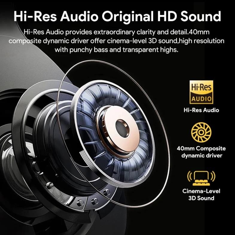 Tai Nghe Chụp Tai Không Dây QCY H3 (Bluetooth v5.4, 60H, ANC) | BigBuy360 - bigbuy360.vn