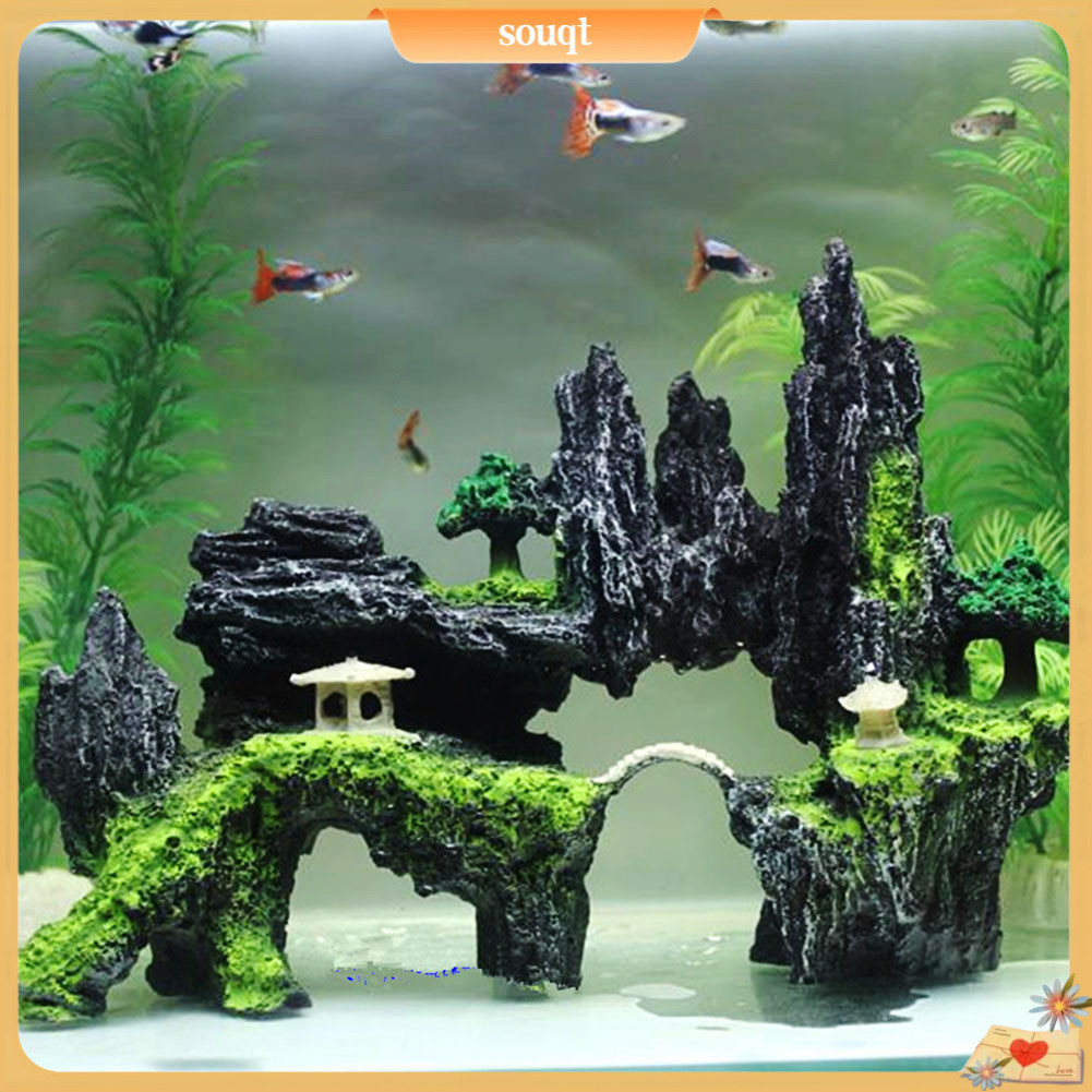 Hòn Non Bộ Trang Trí Bể Cá Sống Động