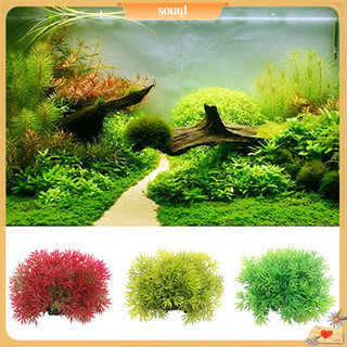 Cây nhân tạo màu sắc tươi sáng độc đáo dùng trang trí bể cá cảnh