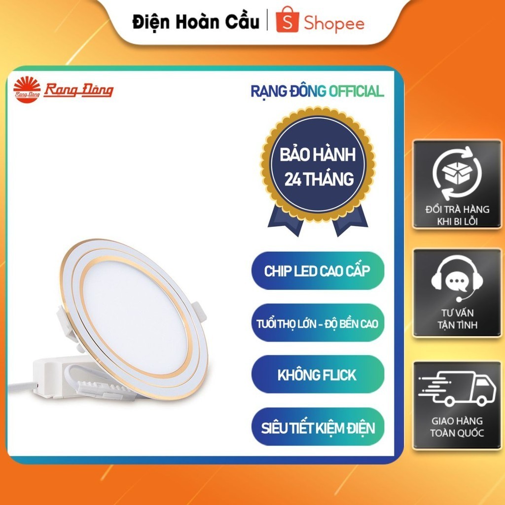 Đèn LED Panel Tròn đổi màu 135/12W Rạng Đông