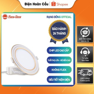Đèn led panel tròn đổi màu 135/12w rạng đông