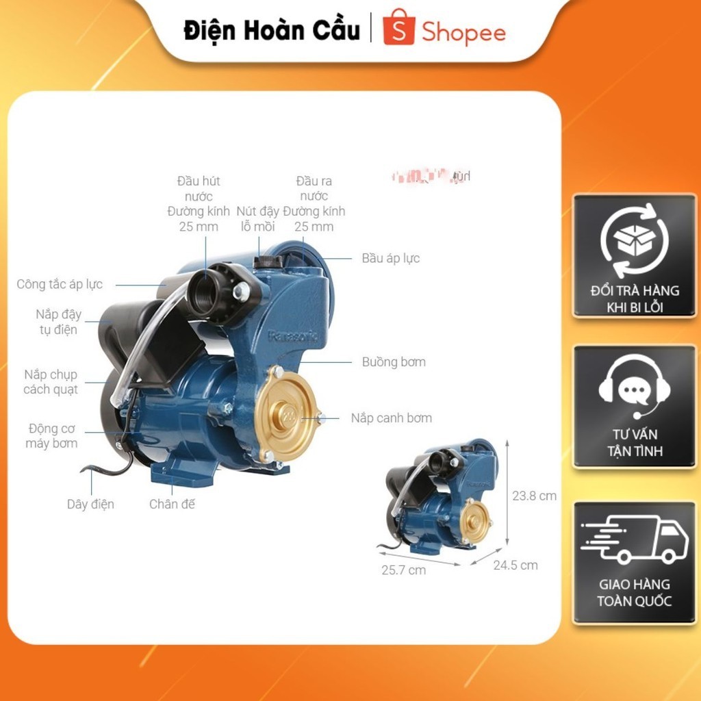Máy bơm nước tăng áp Panasonic A-200JAK - 200W