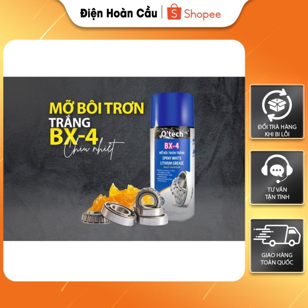 BX-4 Mỡ Bôi Trơn Trắng O’tech Lithium White Grease