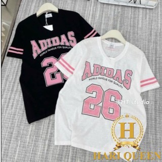Áo thun tay lỡ a đát số 26 mẫu mới form rộng đẹp hariqueen - áo phông nam nữ unisex chất cotton hottrend 2024
