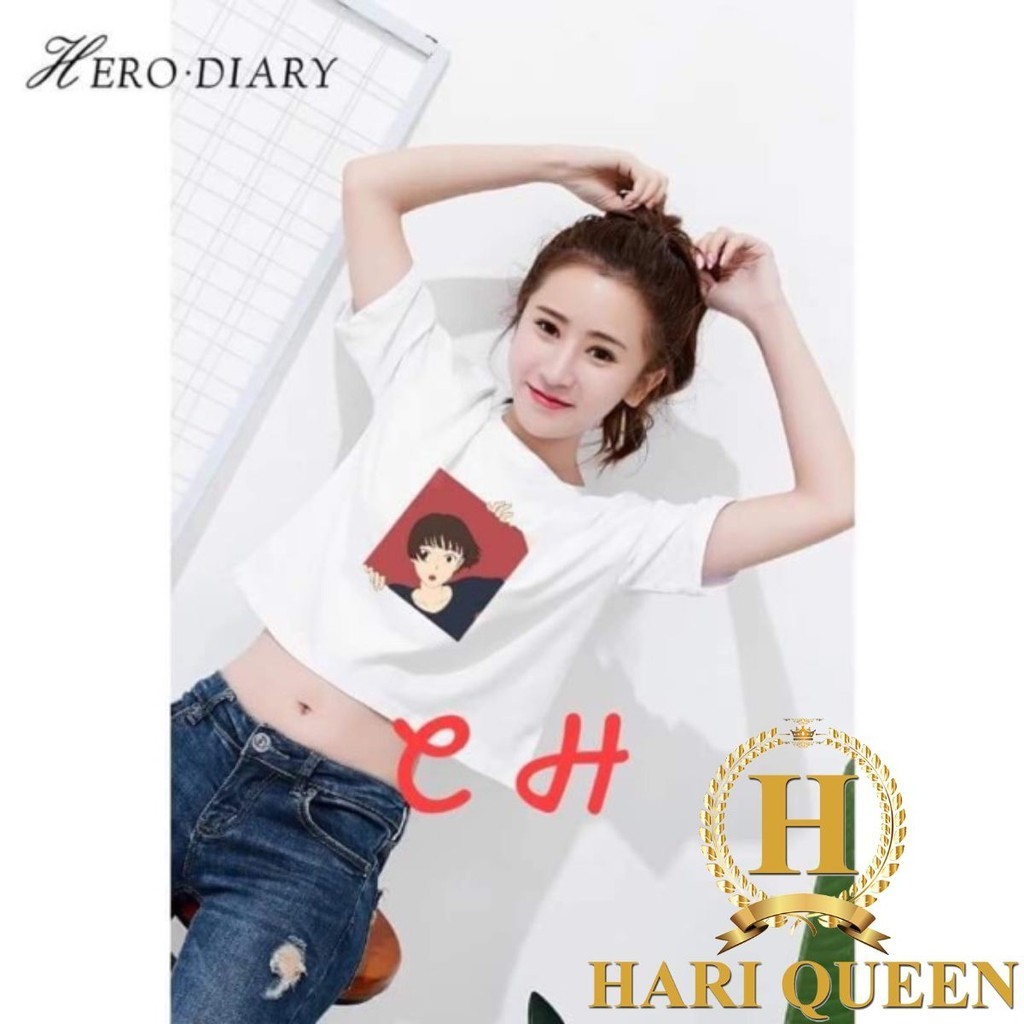 Áo croptop cô gái tóc tém CHU0203