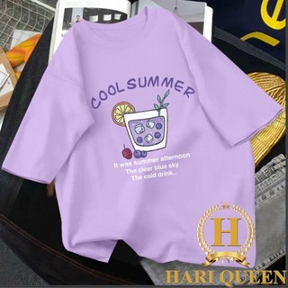 Áo phông cốc nước cool summer hariqueen