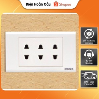 Ổ cắm ba 2 chấu/ 1ct+ 2 ổ/ 2 ct+2 ồ/ ở đôi 16a sino vanlock