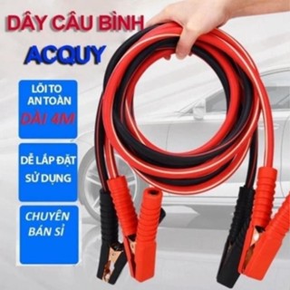 Dây Câu Bình Ắc Quy Lõi Đồng To 2000A 4 mét, Dây Kích bình acquy cứu hộ cắm sạc khởi động ắc quy oto