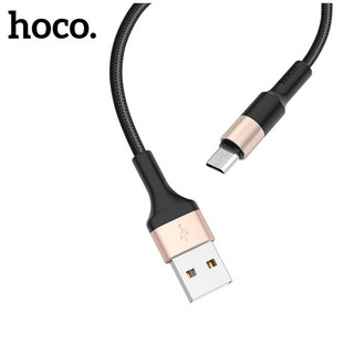 Dây sạc Micro Hoco cáp bọc dù siêu bền sạc nhanh 2A cho các dòng điện thoại, laptop