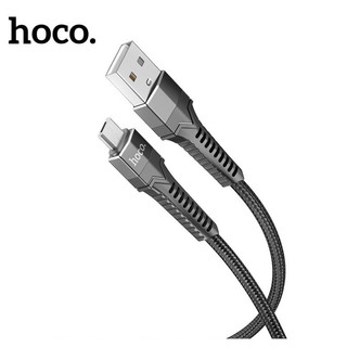 Dây sạc nhanh Micro Hoco cáp bọc dù chống gãy dài 1m 2m hỗ trợ truyền dữ liệu sạc 2.4A cho android