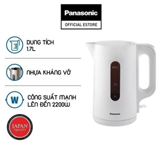 CH Ấm đun siêu tốc Panasonic NC-K101WRA-1.7L-Nhựa kháng vỡ-Công suất mạnh lên đến 2200W ]