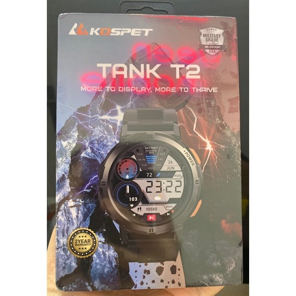 Đồng hồ thông minh Kospet TANK T2 - Silvery