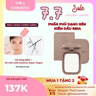 Phấn phủ kiềm dầu Bbia Last Sebum Pact 00 Super Clear hàng chính hãng - The L cosmetic