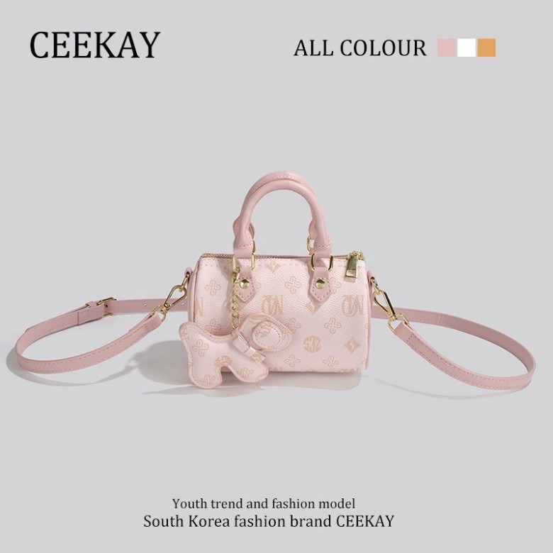 Túi Xách Nữ CeeKay Chính Hãng - Túi CeeKay Xách Quai Da Đeo Móc Phối Họa Tiết Ngựa Độc Đáo Sang Trọng