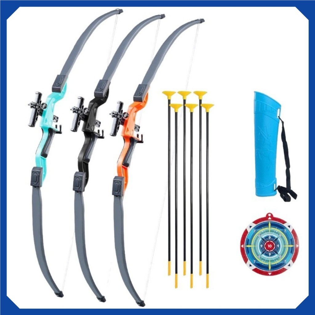 Bộ Cung Tên Thể Thao Loại Lớn Cho Trẻ Em Kèm Ống 01 đựng 08 cái Tên và Tiêu Điểm Cho Bé Luyện Tập