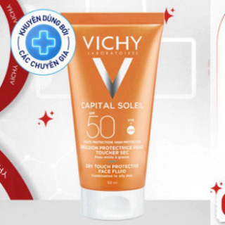 Kem chống nắng SPF 50 UVA+UVB Vichy Capital Soleil Mattifying Dry Touch Face Fluid 50ml ... ...