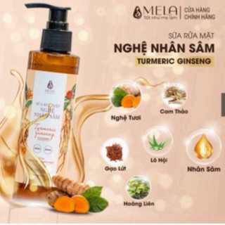 Sữa Rửa Mặt Nghệ Nhân Sâm MELA Dịu Nhẹ Lành Tính, Hỗ Trợ Làm Sáng Da 200ml - ML08 JP 4.0 ... ...