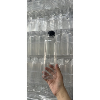 Combo 100 chai nhựa tròn cao/ trung/ lùn 500ml đã kèm nắp - chai nhựa trà sữa - chai nhựa 500ml - nhựa