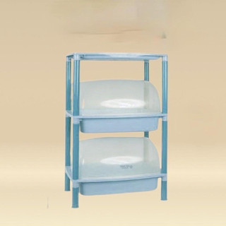 Kệ úp chén, bát 2 tầng + 1 tầng đỉnh có nắp đậy nhựa việt nhật-5552