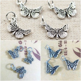 Charm móc treo hình bướm - charm bạc 925 - mã ca184 ca179 ca185