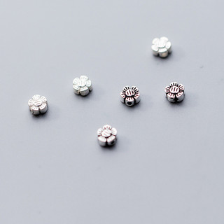 Charm bạc thái nối hoa 5 cánh - Charm Bạc 925 - Mã CA221 CB051