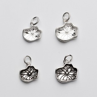 Charm bạc móc treo hình lá sen - Charm Bạc 925 - Mã CB312 CA251
