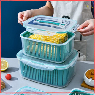 Bộ Lạnh 5 Hộp 15 Chi Tiết Có Rổ Và Nắp Đậy - Bộ 5 Hộp Đựng Đồ, Thực Phẩm Bảo Quản Tủ Lạnh Đa Năng