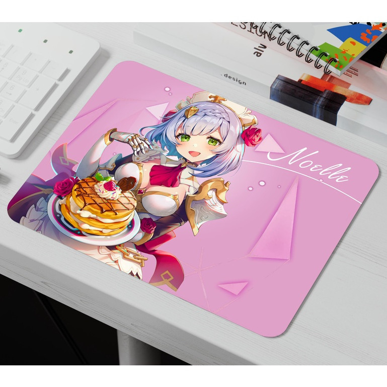 Miếng lót chuột cỡ lớn, Bàn di chuột game Genshin Impact mẫu Noelle
