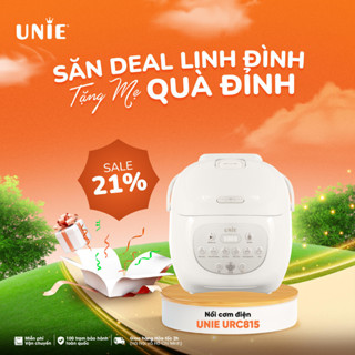 Nồi Cơm Điện Unie URC815, dung tích 1.5l, lòng gốm Ceramic, 6 chế độ cài đặt sẵn, công nghệ truyền nhiệt cao cấp, BH 12T