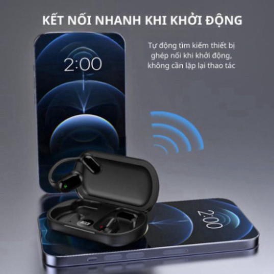 Tai Nghe Bluetooth Thể Thao XG33, Thiết Kế Treo Vành Tai, Tai Nghe Cảm Ứng Vân Tay Tích Hợp Micro