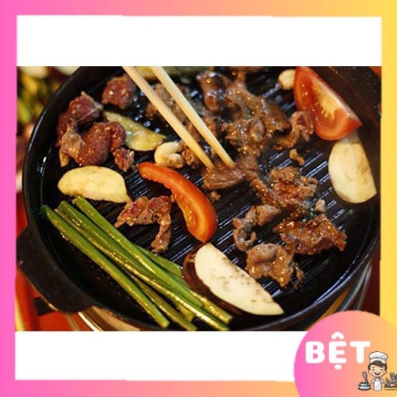 Chảo nướng thịt Chống Dính nướng HUỲNH ANH - chảo gang làm bò sốt hàu HUỲNH ANH tiện dụng GIA DỤNG B