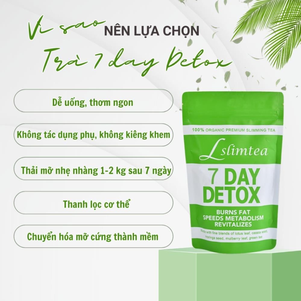 Detox Trà giảm cân LSLIMTEA lấy lại vóc dáng sau 14 ngày giảm cân an toàn hiệu quả