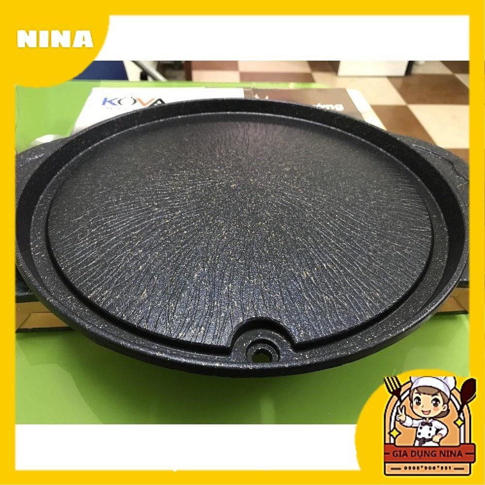 Chảo Nướng Men Tròn Chống Dính Cao Cấp Huỳnh Anh -Vĩ nướng tròn chống dính Huỳnh Anh cho bếp gas bếp