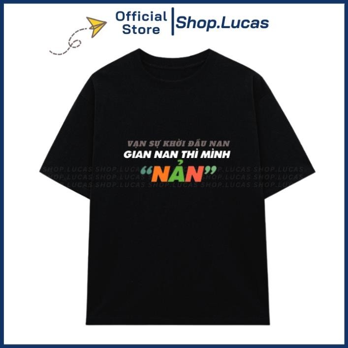 AP Áo Thun VẠN SỰ KHỞI ĐẦU NAN Unisex Nam Nữ In Chữ Hài Hước Slogan Chế UT