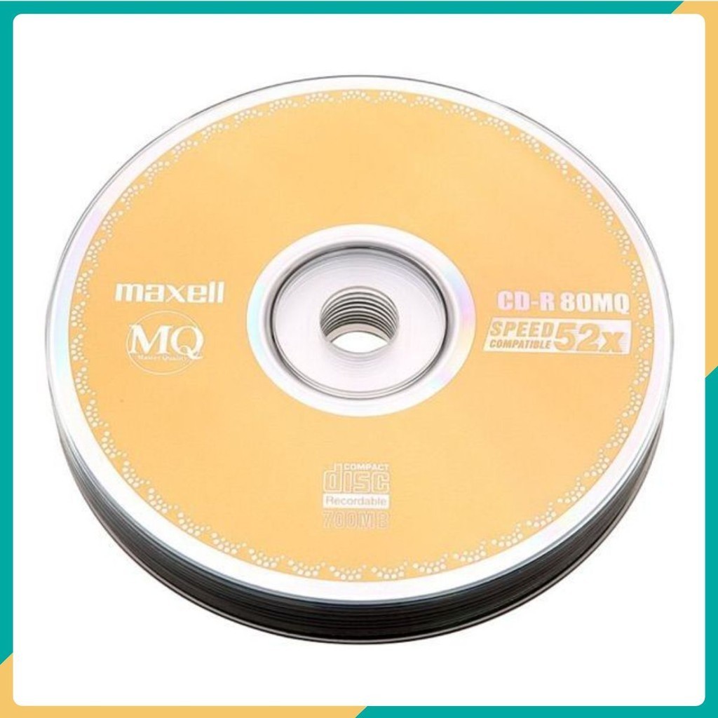ĐĨA TRẮNG CD MAXELL-DVD MAXECO (TẶNG KÈM VỎ ĐỰNG ĐĨA) ٩(^‿^)۶
