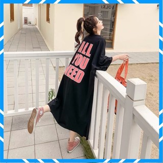 Váy Suông Dáng Dài, Đầm Suông ALL YOU NEED Fom Rộng Dáng Dài Chất Cotton