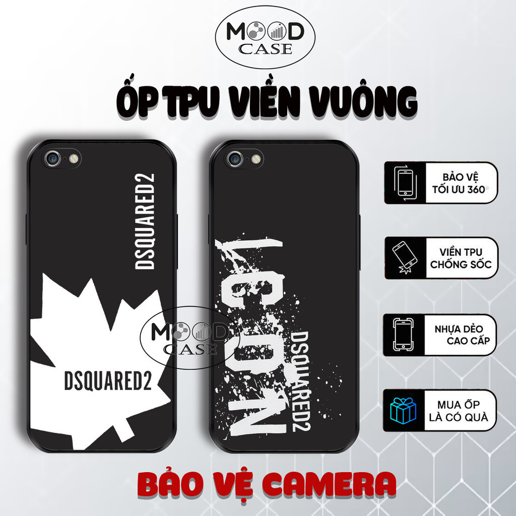 Ốp lưng Iphone 5,5SE,6,6S,6 Plus,6S Plus,7,8,7Plus,8Plus thương hiệu dsquared DSQ2 lá phong