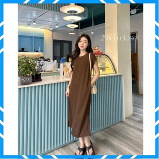 Váy Suông, Đầm Suông Trơn Tay Hến Chất Tổ Ong From Rộng, Thiết Kế Sang Trọng