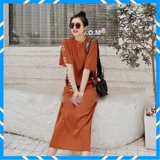 Váy Suông, Đầm Suông Cổ Tròn From Rộng Dáng Dài Chất Tăm Ly Cao Cấp Nhiều Màu