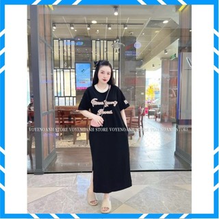 Váy Suông Dáng Dài, Đầm Suông In Chữ FOREVER From Rộng Tới 70kg,Chất Cotton Đẹp