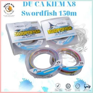 Dù câu cá pe x8 swordfish cao cấp , dù câu dài 150m , có lõi , siêu bền , siêu dai , siêu mịn , chuyên dùng làm trục