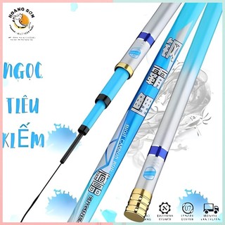 Cần câu tay ngọc tiêu kiếm 5h, cần câu đài câu đơn carbon, cần câu cá cao cấp - hoàng sơn fishing
