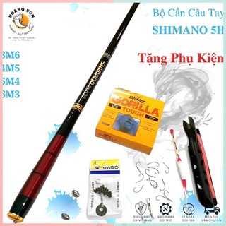 Bộ Cần Câu Tay SHIMANO 5H, Cần Câu Cá Dài 3m6, 4m5, 5m4, 6m3 Tặng Kèm Phụ Kiện - Hoàng Sơn Fishing