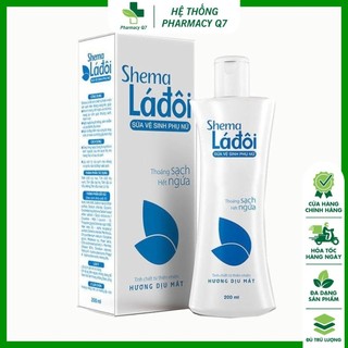Dung dịch vệ sinh Shema Lá Đôi Xanh hương dịu mát