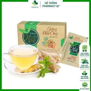 Trà gừng mật ong hati hộp 24 gói tra gung hau giang