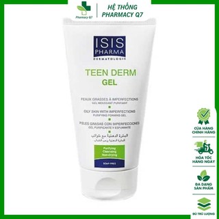 SỮA RỬA MẶT TEEN DERM GEL 150ML Thương hiệu: ISIS PHARMA PHÁP SỮA RỬA MẶT TeenDerm Gel hỗ trợ giảm nhờn trên da