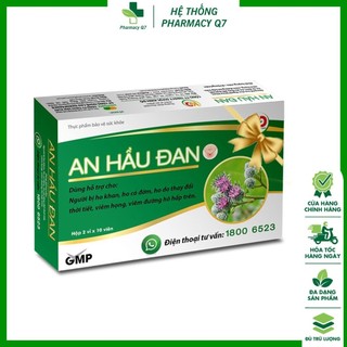 An Hầu Đan viên ngậm thảo dược giúp giảm ho, long đờm, viêm họng