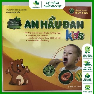 An hầu đan kids - an hau dan - giảm triệu chứng viêm họng